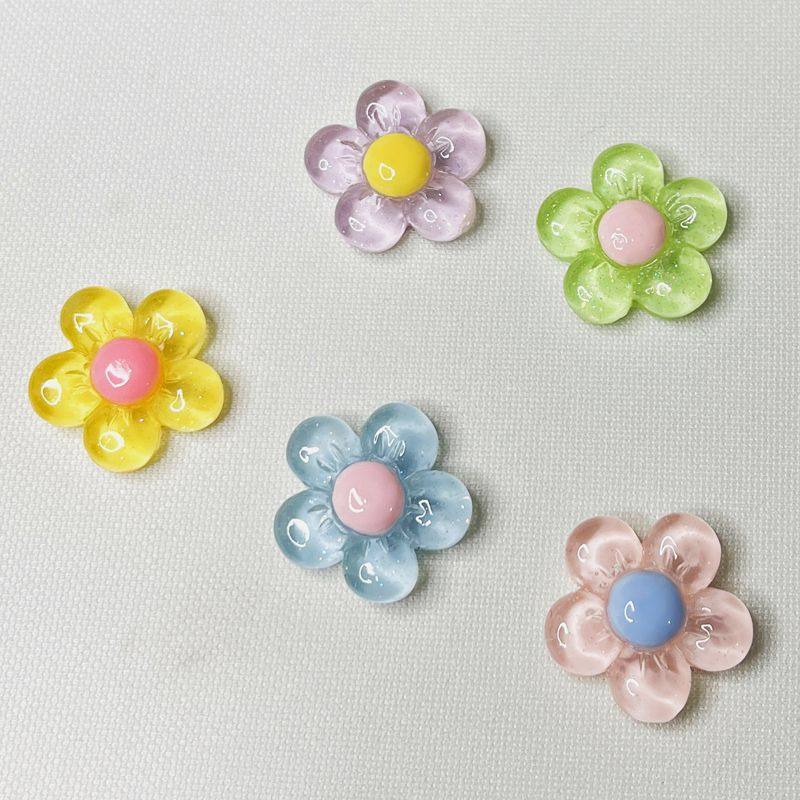 冰透马卡龙色树脂花朵diy饰品配件发夹发饰奶油胶手机壳装饰材料,淘宝优惠券,粉丝福利购,淘宝优惠卷