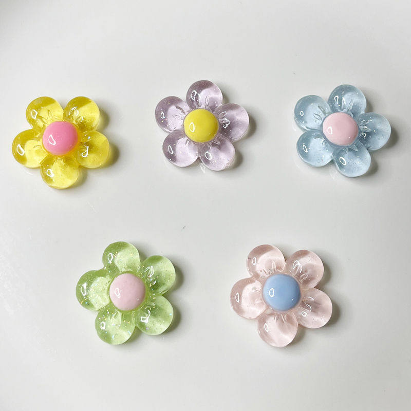 冰透马卡龙色树脂花朵diy饰品配件发夹发饰奶油胶手机壳装饰材料,淘宝优惠券,粉丝福利购,淘宝优惠卷