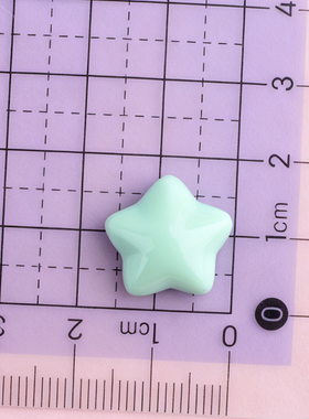 彩色亮星星卡通diy奶油胶发夹自制手机壳树脂配件鞋扣饰品材料