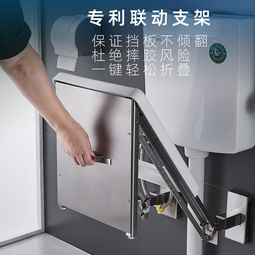 卫生间挂壁式马桶家用一体两用墙上老人蹲厕改坐厕壁挂式坐便器 - 图2