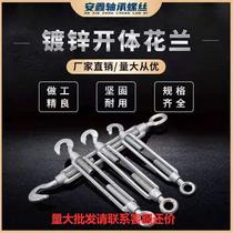 National Label galvanized florin steel wire rope tightener forged forged open body flower Lan M6M8M10M12-M27