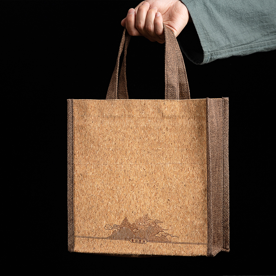 产品包装手提袋茶盒茶具茶叶礼品袋可雕刻印字logo购物高端布袋子 - 图2