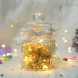 Креативная стеклянная банка для стеклянного банки Lucky Star Bottle Bottle Bottle Star Strast Bottle Pentagram Детские желания бутылка