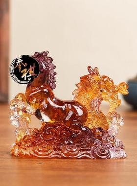 宋韶光2025蛇年吉祥物生肖鼠牛虎兔龙蛇马羊猴鸡狗猪琉璃摆件吊坠