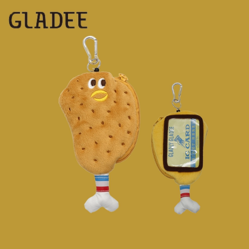 日本GLADEE Pass Card Case / Chicken Leg 鸡腿卡包 - 图0