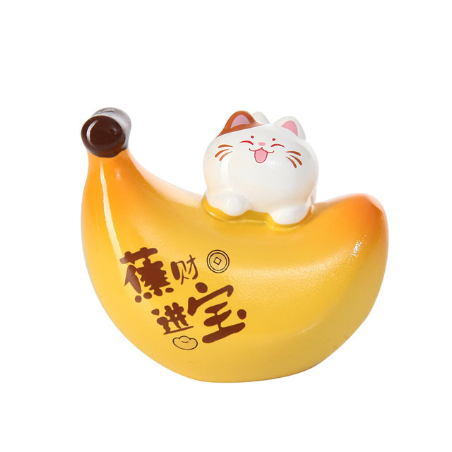 Lucky Cat New Year Workstation Mood Stabilizing and Stress Relieving Ornament