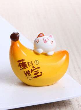 招财猫摆件办公室桌面情绪稳定器