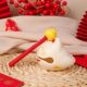 Lucky wooden fish desktop ornaments, small gifts for children to make money