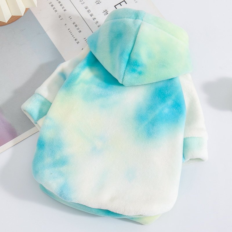 猫咪衣服秋冬季扎染连帽卫衣加厚保暖渐变套头衫金渐层狗狗防掉毛,淘宝优惠券,粉丝福利购,淘宝优惠卷