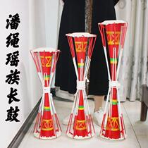 New products Guangxi Pan-rope Yao Ethnic Long Drum Folk Inspiration for Adult Students Yao Ethnic Long Drum Crafts Drum Decorative Drummer