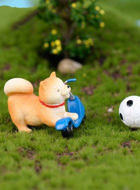 迷你秋田犬小狗狗树脂动物小摆件