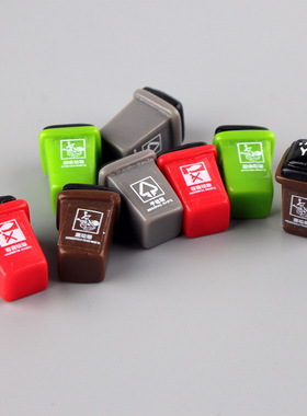 微景观仿真垃圾分类垃圾桶小摆件