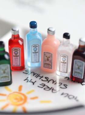 迷你洋酒瓶子饮料瓶娃娃屋小摆件