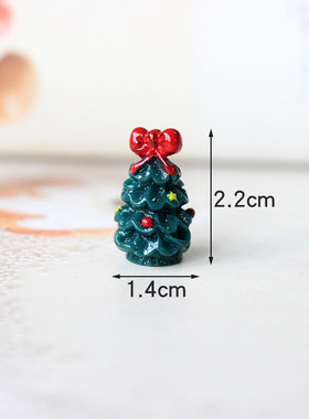 迷你圣诞老人雪人圣诞节小礼物摆件树脂花环麋鹿圣诞树节日装饰品