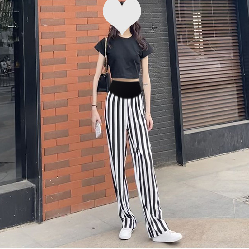 孕妇裤夏季薄款2024新款大码显瘦直筒加长款高个子外穿托腹阔腿裤,淘宝优惠券,粉丝福利购,淘宝优惠卷