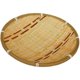 Round dustpan bamboo weaving storage basket tray