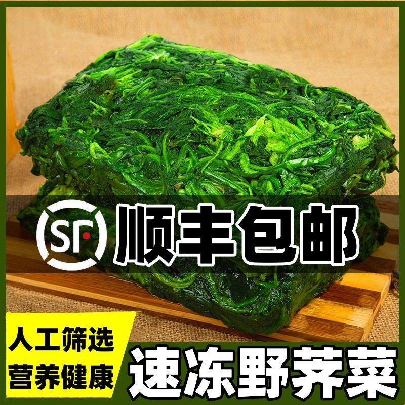 顺丰包邮荠菜野菜新鲜包邮4斤整棵冷冻荠荠菜速冻野生荠菜馅商用 - 图0