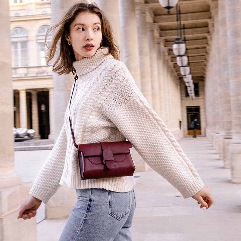 朱珠同款senreve aria系列牛皮腰包 senreve女士包袋