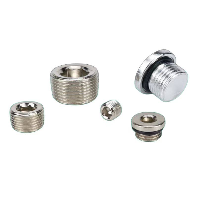 气动内六角G螺纹汇流板铁堵头1分2分3分4分管/塞头闷头带密封圈XL,淘宝优惠券,粉丝福利购,淘宝优惠卷