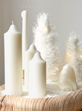 北欧风简约实木托盘蜡烛香薰摆件