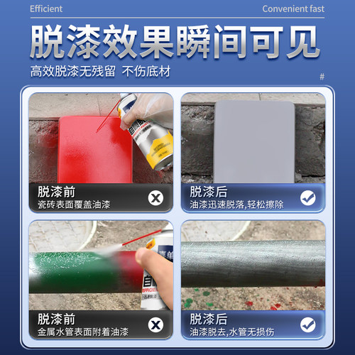 脱漆剂强力除漆水去油漆清洗剂多效清除汽车金属塑料木家具洗漆剂 - 图0