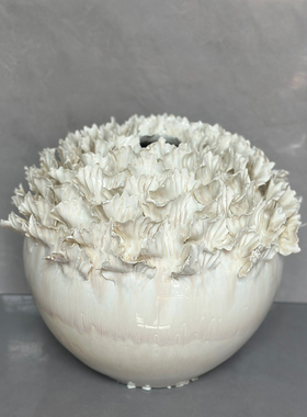 现代北欧几何陶瓷花瓶客厅餐厅样板房售楼处创意花器家居装饰摆件