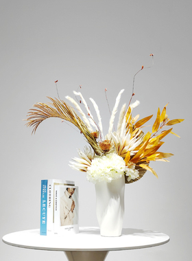 树脂花瓶摆件新中式客厅餐桌