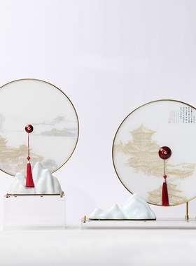 新中式创意亚克工艺品样板间