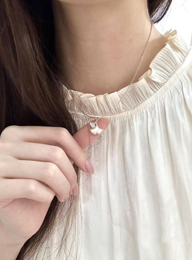 三生有幸纯银项链小幸运女轻奢小众设计高级感生日送女友