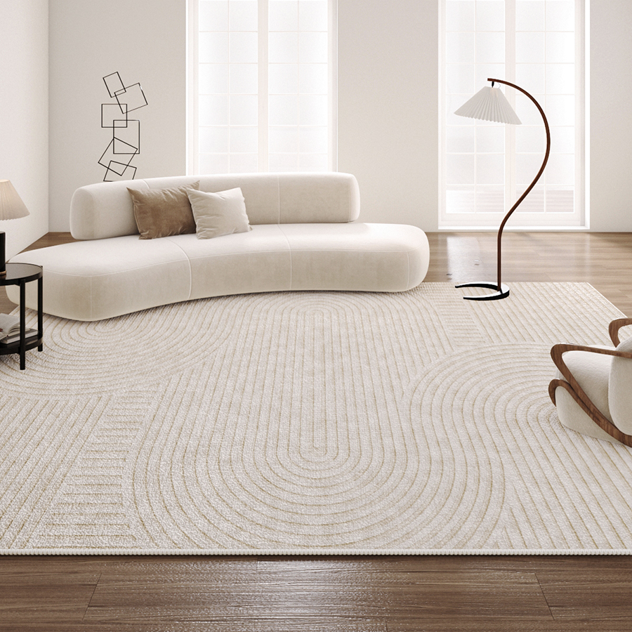 mufen法式客厅奶油卧室简约床边毯 慕芬地毯