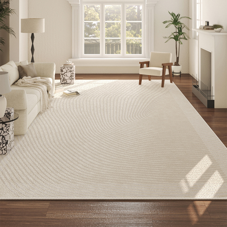 mufen法式客厅奶油卧室简约床边毯 慕芬地毯