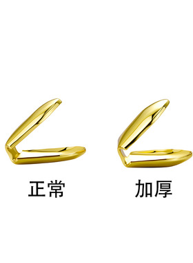 嘻哈真金电镀金牙套单颗牙饰