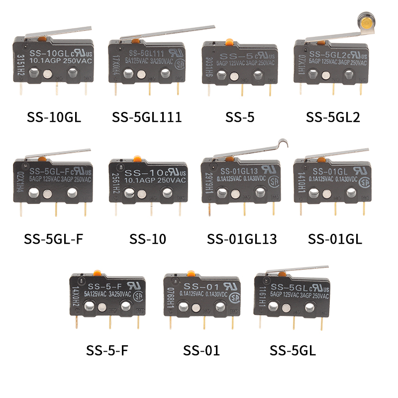 原装正品微动开关SS-5GL/01GL2/10GL13/5GL13-F限位行程微控5/10A-图1