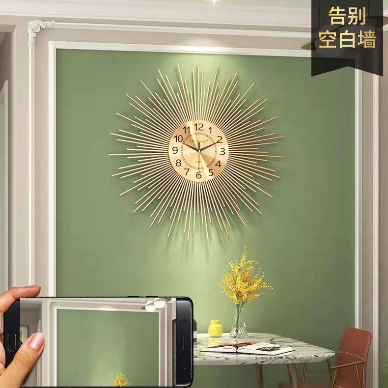 现代简约时钟客厅家用电池挂钟背景墙圆形装饰壁钟创意上墙挂件 - 小编推荐 - WePost 全民代运 - 马来西亚中国淘宝代运与集运专家