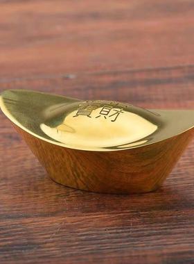 铜元宝家居饰品摆设纯铜旺财