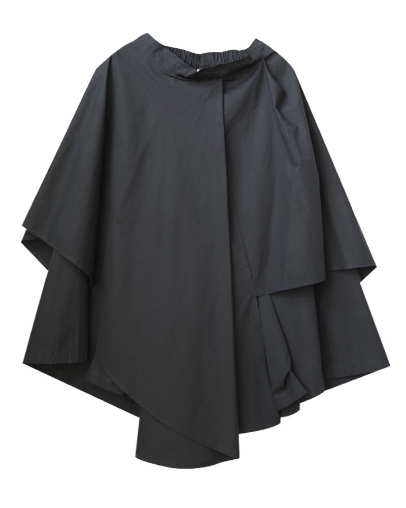  茶花有猫半身裙