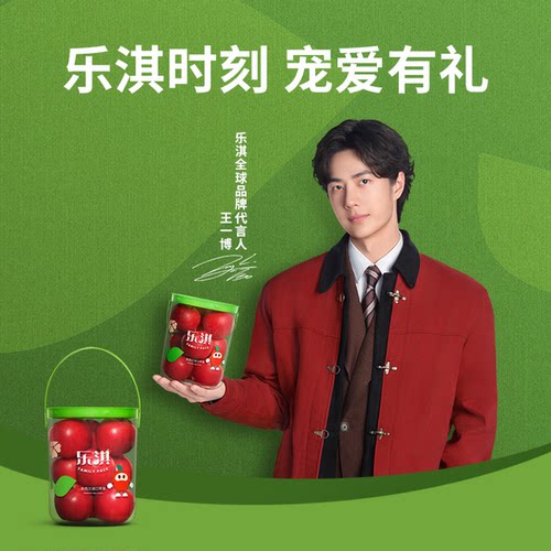 乐淇rockit小苹果进口新西兰火箭苹果新鲜水果抱抱桶8-10颗+赠2颗 - 图0