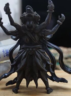 黄铜金属实心摆件装饰复古做旧