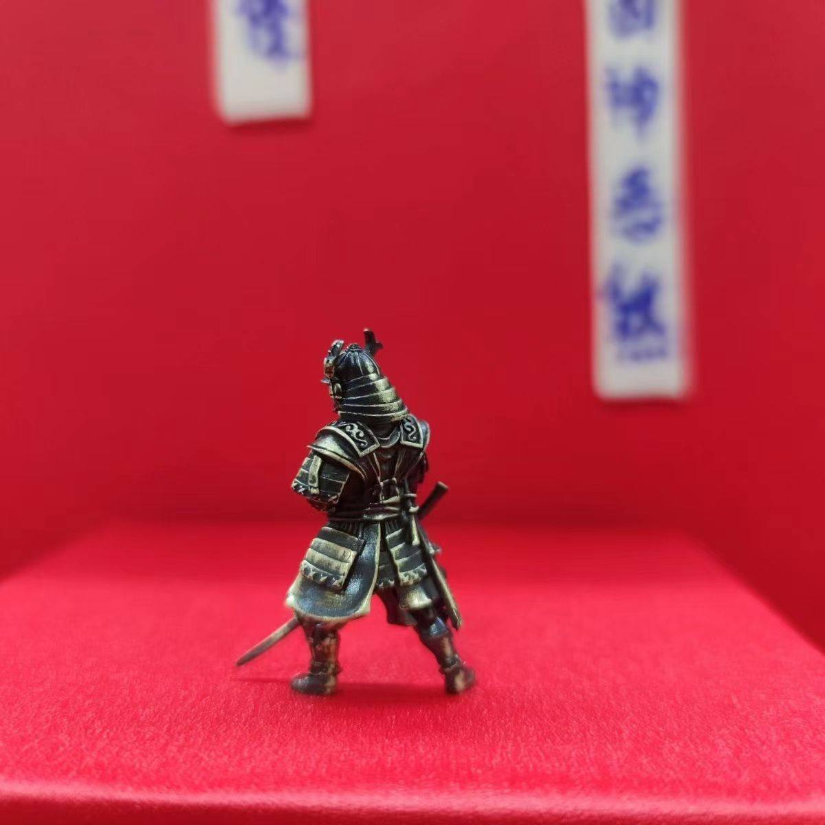 纯铜金属 斜刀 武士古代兵人玩具模型桌面游戏战棋子摆件军事手办,淘宝优惠券,粉丝福利购,淘宝优惠卷
