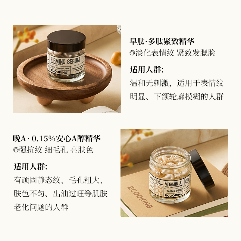 ECOOKING丹麦依蔻庭次抛精华液a醇六胜肽淡细纹收缩毛孔抗皱官方 - 图2