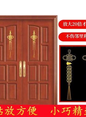 五帝钱门对门吉祥结挂件