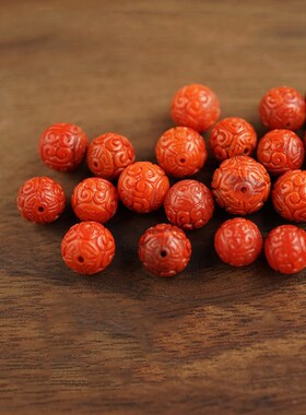 南红手链10mm回纹珠原创DIY款玛