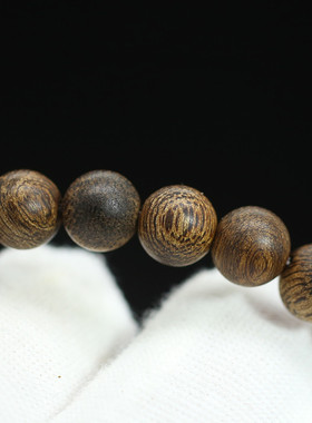 文莱沉香手串佛珠单圈8mm手链DIY