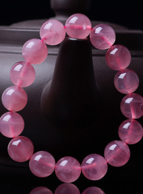 粉水晶手链DIY女款礼物马粉水晶