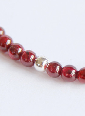 925银珠4MM情侣男女手链手作饰品