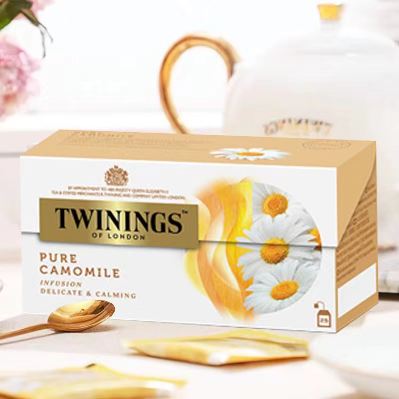 Twinings英国川宁香宁菊花花草茶25包盒装袋泡茶包进口草本花茶-图0