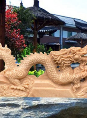 喷水龙头大理石吐水象头狮子头