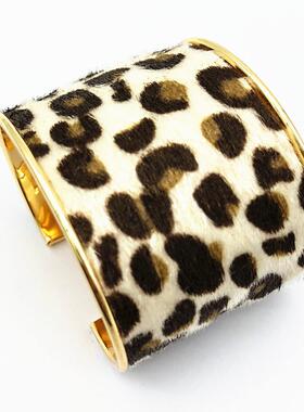 马毛豹纹手镯女 bracelet women leopard grain accessories