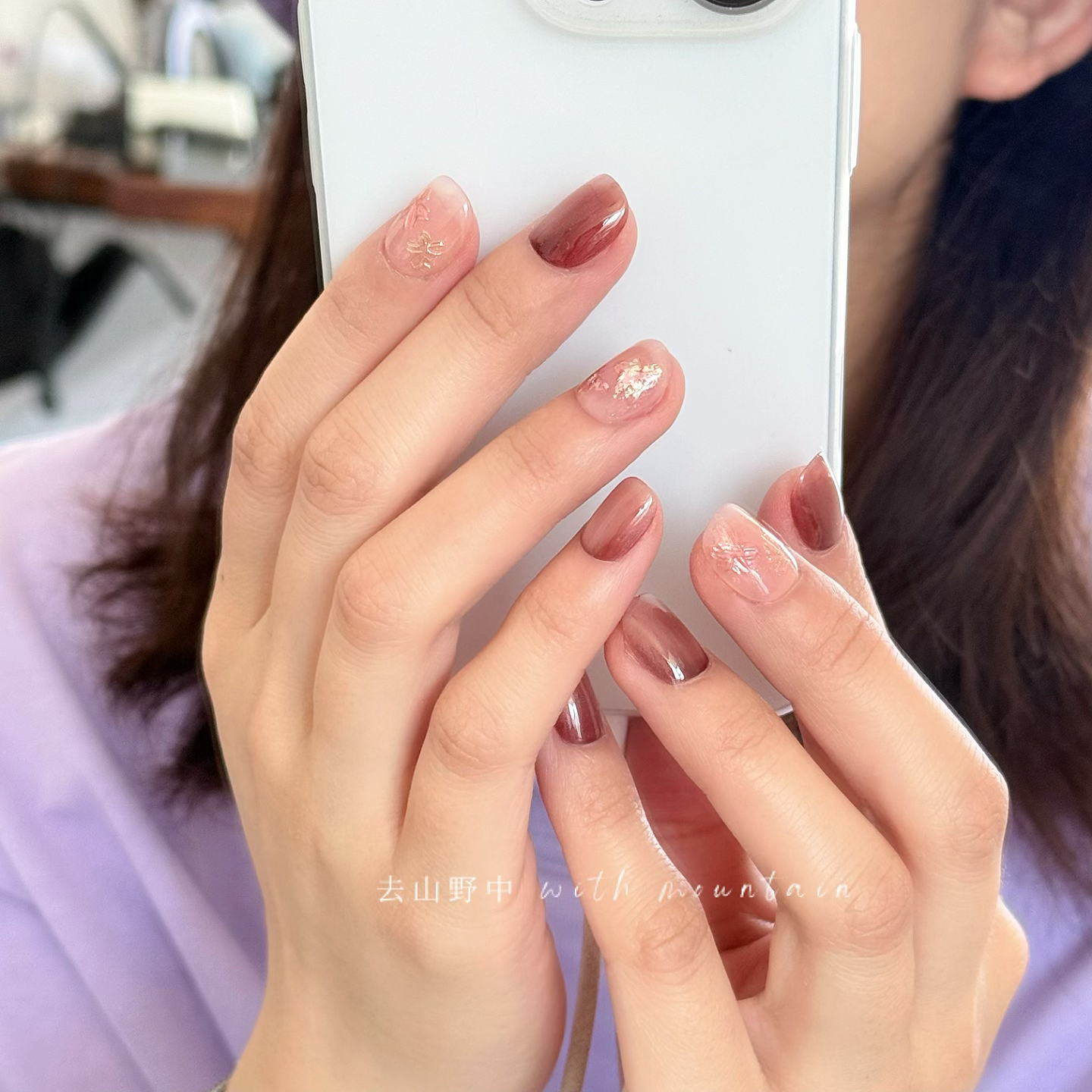 去山野中NAIL手工甲片小红书小众ins精灵之眼浮雕花朵猫眼穿戴甲,淘宝优惠券,粉丝福利购,淘宝优惠卷