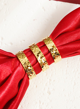 久不掉色碎碎冰冰戒指爆闪沙金女小众高级感轻奢ins风仿镀金素圈